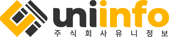 유니정보 워드마크 로고